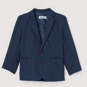 H&M Navy Boys Suit & White Shirt